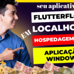 Seu aplicativo flutterflow em localhost, hospedagem web e aplicação windows