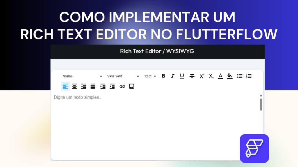 Rich Text Editor no FlutterFlow